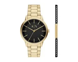 Armani Exchange AX7178SET Mannen Horloge 42 mm Goudkleurig