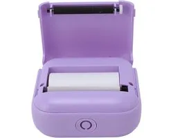 Draagbare Thermische Printer - Pocket Printer Mobiel - Tickets Foto's Printen - Inkless Print Technologie - 57x30mm Papier - Paars