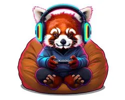 4one6 industries - L'autocollant gamer ultime : le panda roux