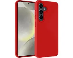 Coque adaptée pour Samsung S24 Coque en Siliconen - Coque adaptée pour Samsung Galaxy S24 Coque Siliconen - Rouge