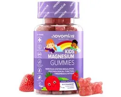 Novomins Magnesium Kind Gummies - 546 mg - 30 Gummies - Aardbei