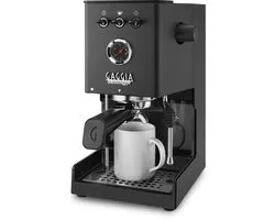 Gaggia Classic UP Espressomachine - Handmatige Espresso Machine - 58 mm Filterdrager - Dubbele PID - Zwart