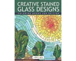 Creative Stained Glass Designs Coloring Books Zen Edition