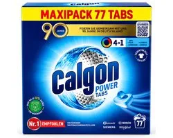 Calgon 4-in-1 Power Tabs Waterontharder 77 Tabletten - Voordeelverpakking