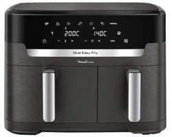 Moulinex EZ942HF0 Friteuse Double 11 l Pose libre 2020 W Friteuse à air chaud Charbon de bois