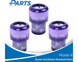 Dyson V15 Detect Absolute Extra PP-VALUE-008 de Plus.Parts® adapté à Dyson - 3 pièces