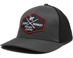 DRESSED IN MUSIC PLAY WITH ME Trucker Sport Surf Monkey Quick-Drying Technical Cap, Grey/Black, One Size - ShopVlot