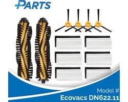 Ecovacs DN622.11 Kit d'entretien de Plus.Parts® adapté à Ecovacs - 18 pièces !