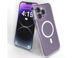 My Case Transparant Hoesje – Geschikt voor iPhone 14 Pro Max - Geschikt voor MagSafe – Slank, Sterk en Shock proof