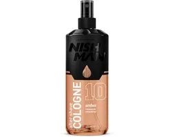 Nishman Amber Aftershave Cologne 400 ml - Verfrissende Barber Cologne - voor Mannen