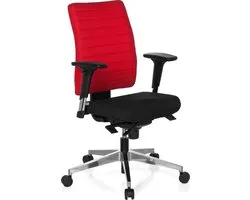 hjh office Pro-Tec 350 - Bureaustoel - Zwart / rood