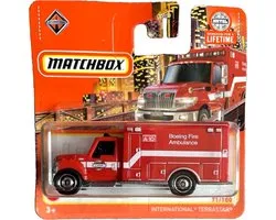 Matchbox 71-100 International Terrastar Boeing Fire Ambulance Fire Red (1-64)