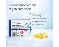 South Moon Classic - Natural Herbs Hemorrhoids Capsules - Met Glycerine & Kruidenextracten - Tegen Aambeien, Pijn & Jeuk - Uitwendig Gebruik, Snelle Verlichting - 7 Capsules