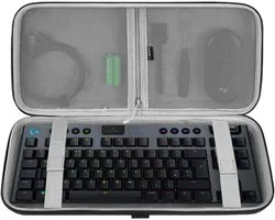 SnelShoppen - Hard Shell Keyboard Case voor 80% TKL Gaming Toetsenborden, Bescherming, Draagtas, Ideaal voor Logitech G915 TKL, G PRO/G PRO X, Extra R