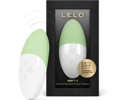 LELO SIRI 3 Petit Vibromasseur Féminin Activé par le Son, Doté de la Technologie SoundSense, Vibromasseurs Feminin Clitoridien et de 8 Modes de Plaisir, Pistachio Cream