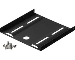 Goobay 2,5 inch harde schijf montageframe naar 3,5 inch - 1-voudig, zwart