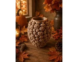 3D-geprinte Halloween Pompoen Vaas – Unieke Herfstdecoratie