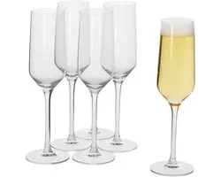 alpina Champagne Glazen - Flûte - 220 Milliliter - 6 Stuks