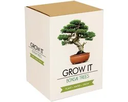 Bonsai Starters Kit - Met Uitgebreide Instructies - Bonsai Zaden Kit - Binnen Boompje Kweken - Kamerplanten - Kweekset Kerstcadeau - 5 Kweekpotten