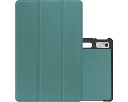 Lenovo Tab P11 Pro (Gen 2) Etui Housse Rigide Avec Bookcase De Couverture De Découpe De Stylo Lenovo - Vert Foncé