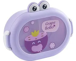 Paars Fruitbakje - Kinderen - Snackbox School - Fruitbox Broodtrommel