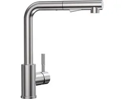 YYChan Robinet de cuisine avec bec extractible - Robinet de cuisine extractible - Robinet de Cuisine - Avec douchette à main - Robinets de cuisine - Acier inoxydable - Chrome