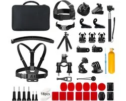 Kit d'accessoires 60-en-1 Action Camera AKASO avec pochette, compatible avec EK7000/EK7000 Pro/ Brave 4/ Brave 7 Le/ Brave 7/V50X/V50 Pro/ V50 Elite/ GoPro Hero 11 10 9 8 7/ DJI/ Apexcam