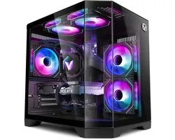 Vibox Gaming PC - Intel i7 12700KF - RTX 5060 - 16GB RAM - 1TB SSD - Windows 11 - WiFi 6 + Bluetooth 5.4 - Waterkoeling