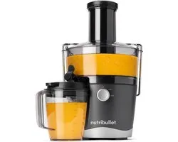Nutribullet Juicer - Centrifugeuse - 800 W - Pichet 800 ml - Large goulotte d’alimentation - Pichet à jus, brosse de nettoyage et poussoir - Gris