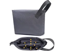 Draagbare Organizer voor Elektronica Accessoires, Ideaal voor Opladers, Hard Drives, Kabels en Gadgets, Ruimtegrijs