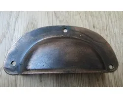 Large Steel Cabinet Cup Handle Antique Copper