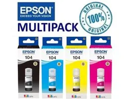 EPSON 104 ECOTANK MULTIPACK Zwart Cyan Magenta Jaune