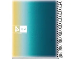 Miquelrius - A5 Notitieboek, Polypropyleen Omslag, 120 Micro-Geperforeerde Vellen, Gelinieerd Notitieboek met 4 Kleuren voor Organisatie, 70 g/m² Extra Mat Papier, 2 Archiefgaten