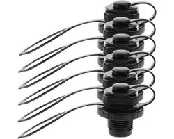 Ventiel Adapter - Luchtpomp Adapter - Opblaasboot Vullen - Lekvrije Schroefsluiting - 5 cm - Zwart