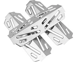 66040 Flavorizer Bars Heat Deflector voor Weber Genesis II 300 Series, Genesis II E-310, II E-315, II E-330 Gas Grill Modellen, RVS Weber Genesis II Flavorizer Bars Onderdelen, 3-Pack