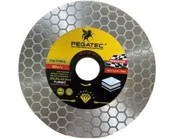 Pegatec High Performance - Diamantschijf Ceramic Premium Honeycomb - Droog/Nat - 2-in-1 Slijpen en Snijden - O.A. Geschikt voor (Keramische) tegels en Natuursteen - 125mm - Asgat 22,2mm - Voor Haakse Slijper/Slijptol