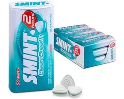 Smint Clean Breath Intense Mint - Frismakers - Suikervrij - 1x12stuks