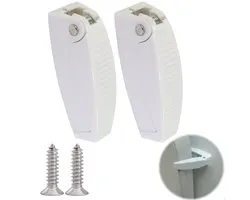Geschikt voor Camper slot deurvergrendeling clipvergrendelingen deurstoppers raamhouder kunststof vergrendeling voor Camper Caravan Trailer Reisbagage 2 Deurs Slot Blind