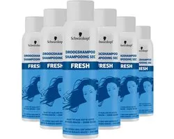 Shampooing sec Schwarzkopf Fresh - Soins capillaires - Cheveux plus légers et plus souples - Fraîcheur - Cheveux normaux à gras - Lot de 6 x 150 ml