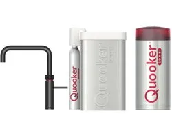 Quooker Cube Fusion Square Mat Zwart met Combi Boiler