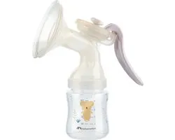 Bebeconfort Manual Breast Pump - Silicone Breast Pump - Manual Breast Pump Set Including 150ml Baby Bottle - Sand