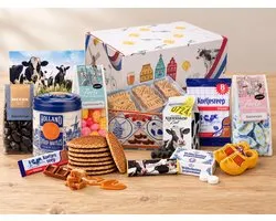 Holland pakket - Koe en Klomp - Oud Hollands snoep - Stroopwafels - Speculaas - Hollandse souvenirs - Drop - Snoep pakket - Chocola - Hollandse cadeautjes