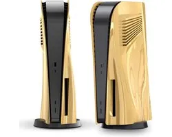 Faceplates Geschikt voor Playstation 5 Disk Edition - Console Skin Cover - Premium Faceplate - Cover Plate - Plates - Game Accessoires voor PS5 - Limited Edition Color Chrome Gold