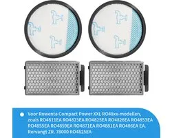 Replacements® filter set geschikt voor Rowenta Compact Power Cyclonic XXL stofzuiger (RO48XX modellen) - 4-delig