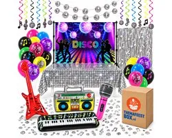 Themafeestbox Disco Fever - Feestbox - Complete Disco Versiering - Retro Party