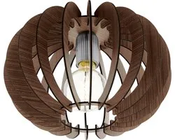 EGLO Stellato - plafondlamp - E27 - Ø40 cm - donkerbruin/nickel-mat