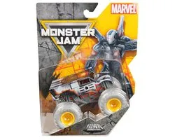 Hot Wheels Monster Jam truck Marvel War Machine - monstertruck 9 cm schaal 1:64