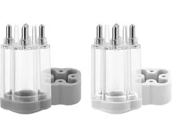 2 stuks haarolie Minoxidil applicator, kleine haargroeiserum hoofdhuidmassage fles dispenser borstel geen rommel wortelkam voor gemakkelijke en snelle massage