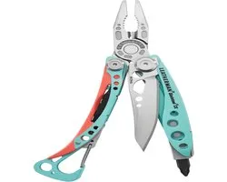 Leatherman Skeletool CX - outil multifonctionnel avec 7 outils, dont une pince, un coupe-fil et un couteau, pour outdoor et le camping, acier inoxydable, Paradise
