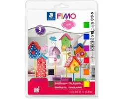 FIMO soft set - ovenhardende boetseerklei - basisset 9 halve blokken